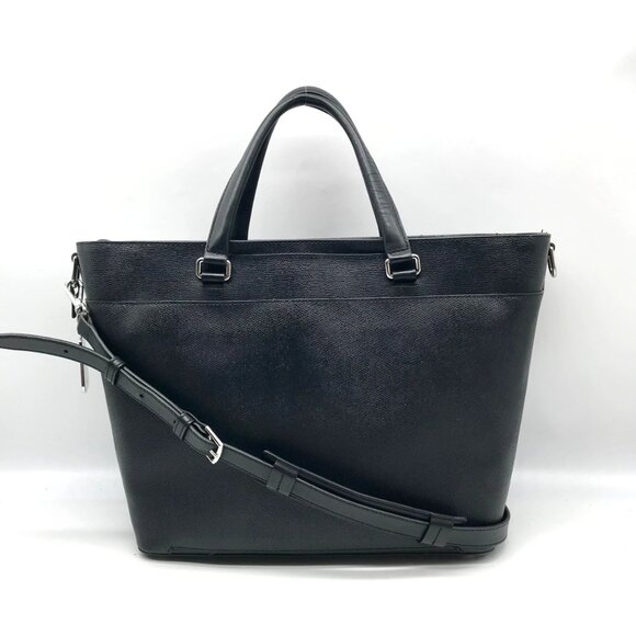 Tumi Black Leather Sinclair Camila Tote Bag - Picture 2 of 10
